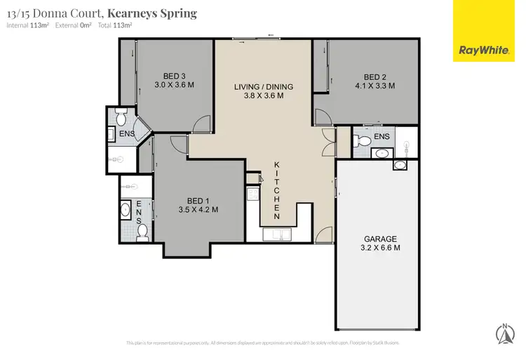 Floorplan of Homely unit listing, 13/15 Donna Court, Kearneys Spring QLD 4350