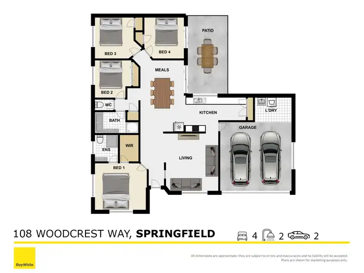 Floorplan of Homely house listing, 108 Woodcrest Way, Springfield QLD 4300