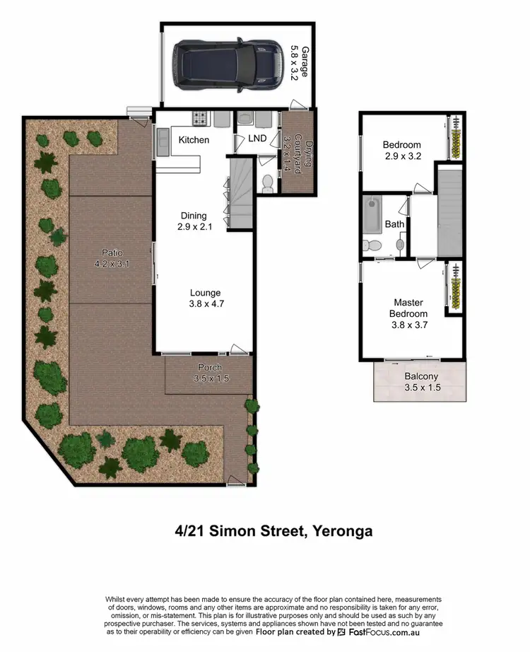 Floorplan of Homely townhouse listing, 4/21 Simon Street, Yeronga QLD 4104