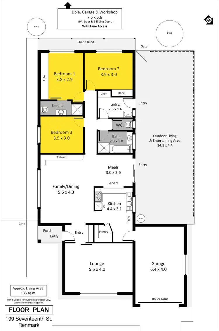 Floorplan of Homely house listing, 199 Seventeenth Street, Renmark SA 5341