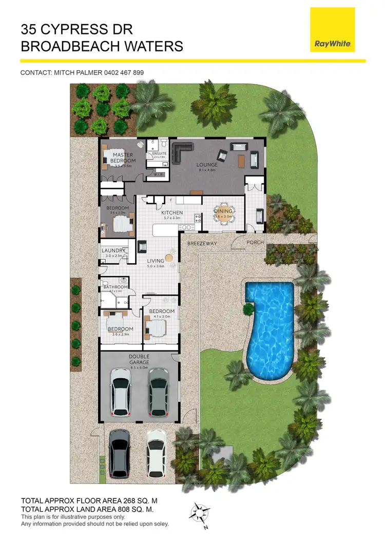 Floorplan of Homely house listing, 35 Cypress Drive, Broadbeach Waters QLD 4218