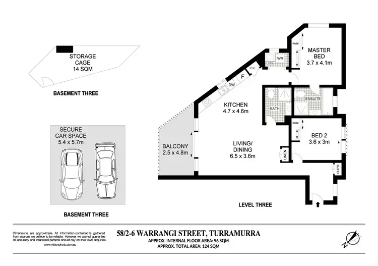 Floorplan of Homely apartment listing, 58/2-6 Warrangi Street, Turramurra NSW 2074