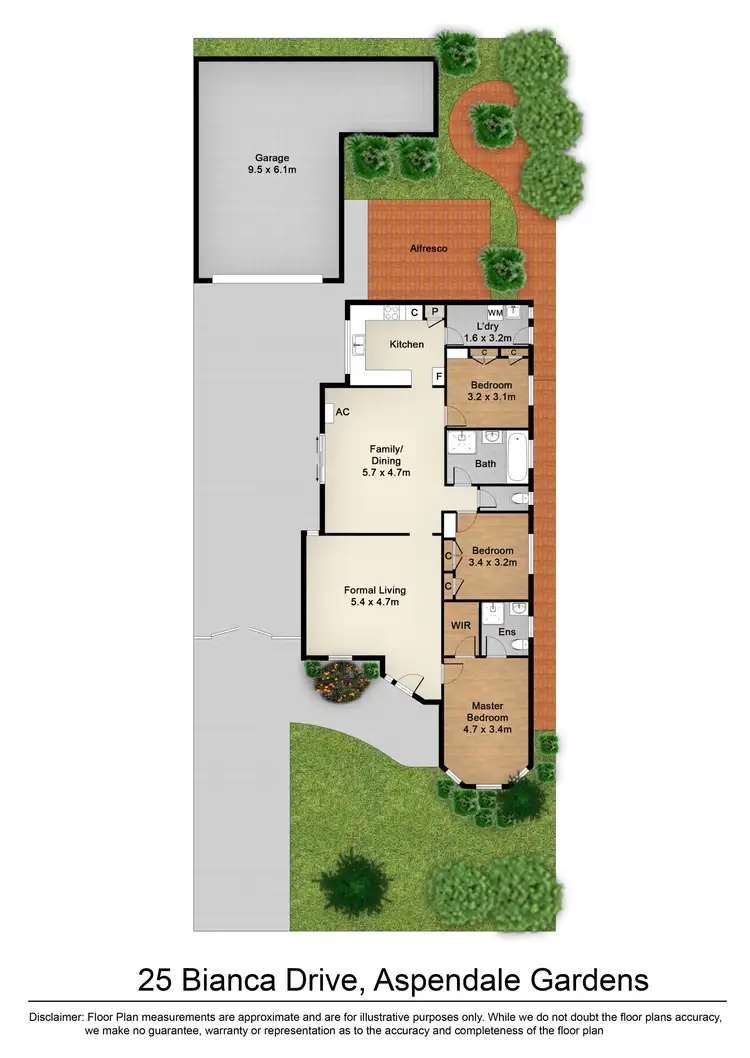 Floorplan of Homely house listing, 25 Bianca Drive, Aspendale Gardens VIC 3195