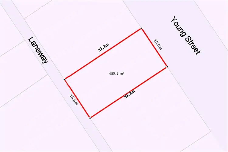 Floorplan of Homely land listing, 6 Young Street, Port Augusta SA 5700