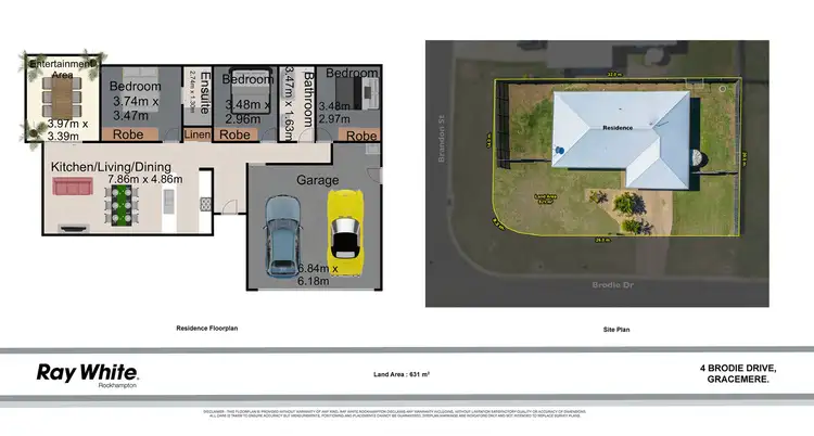 Floorplan of Homely house listing, 4 Brodie Drive, Gracemere QLD 4702