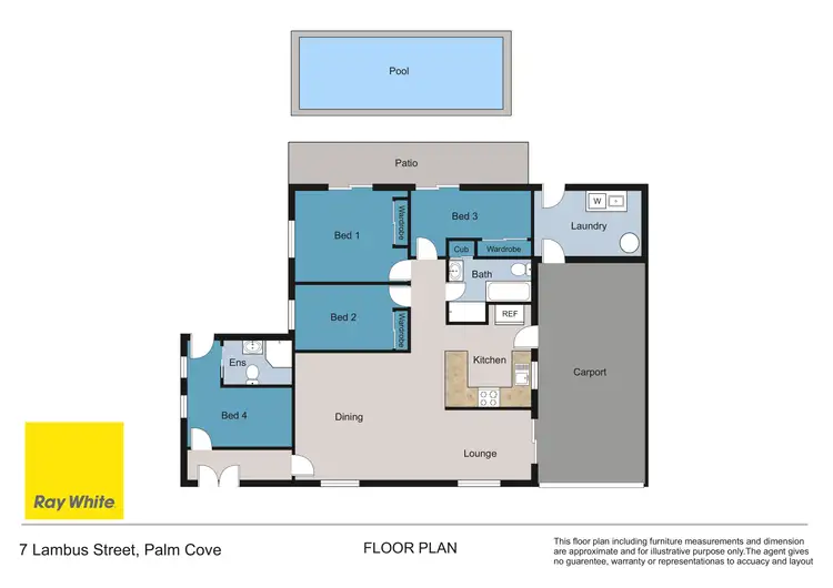 Floorplan of Homely house listing, 7 Lambus Street, Palm Cove QLD 4879