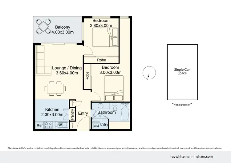 Floorplan of Homely apartment listing, 19/1-3 Carre Street, Elsternwick VIC 3185
