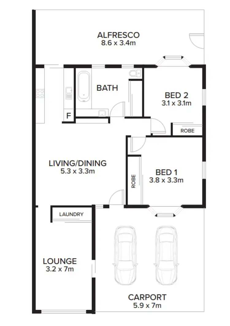 Floorplan of Homely unit listing, 243/25 Saint Vincents Court, Minyama QLD 4575