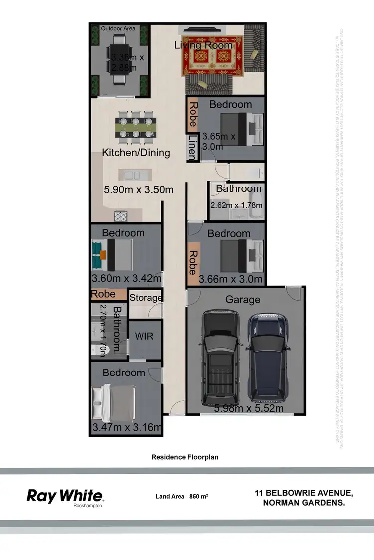 Floorplan of Homely house listing, 11 Belbowrie Avenue, Norman Gardens QLD 4701