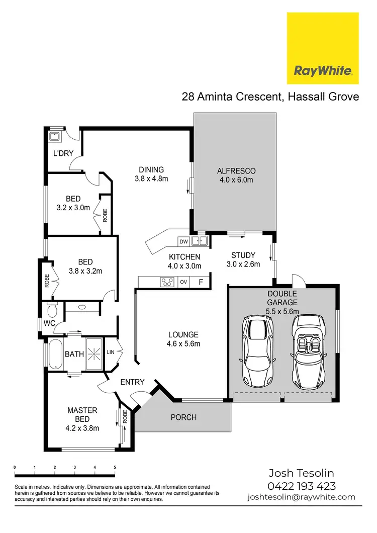 Floorplan of Homely house listing, 28 Aminta Crescent, Hassall Grove NSW 2761