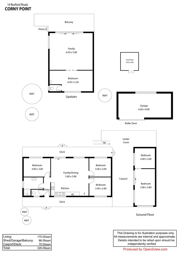 Floorplan of Homely house listing, 14 Burford Road, Corny Point SA 5575