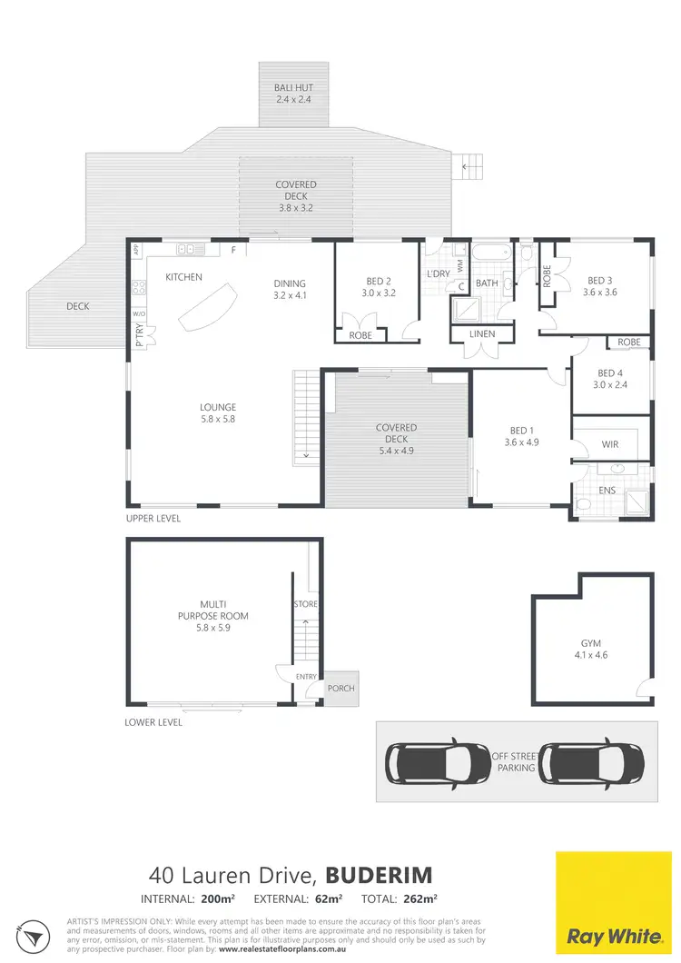 Floorplan of Homely house listing, 40 Lauren Drive, Buderim QLD 4556