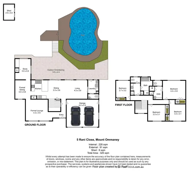 Floorplan of Homely house listing, 5 Rani Close, Mount Ommaney QLD 4074