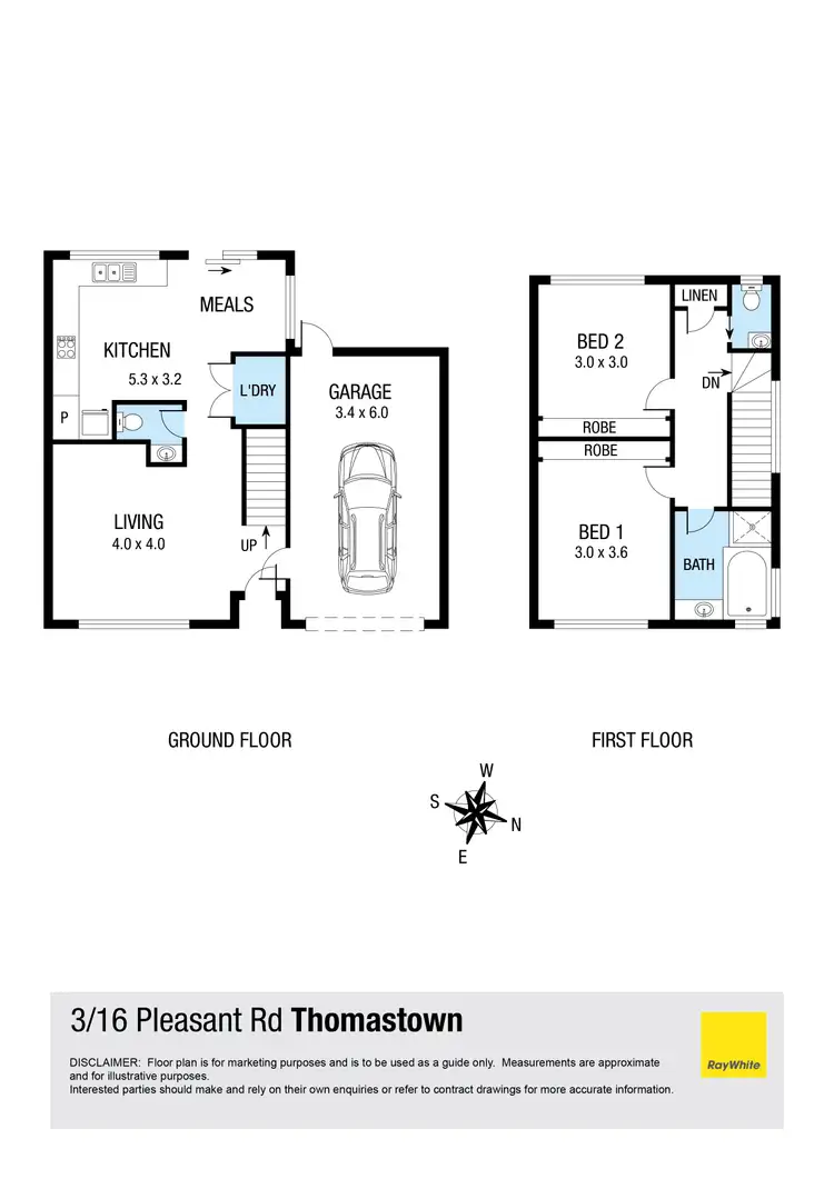 Floorplan of Homely townhouse listing, 3/16 Pleasant Road, Thomastown VIC 3074