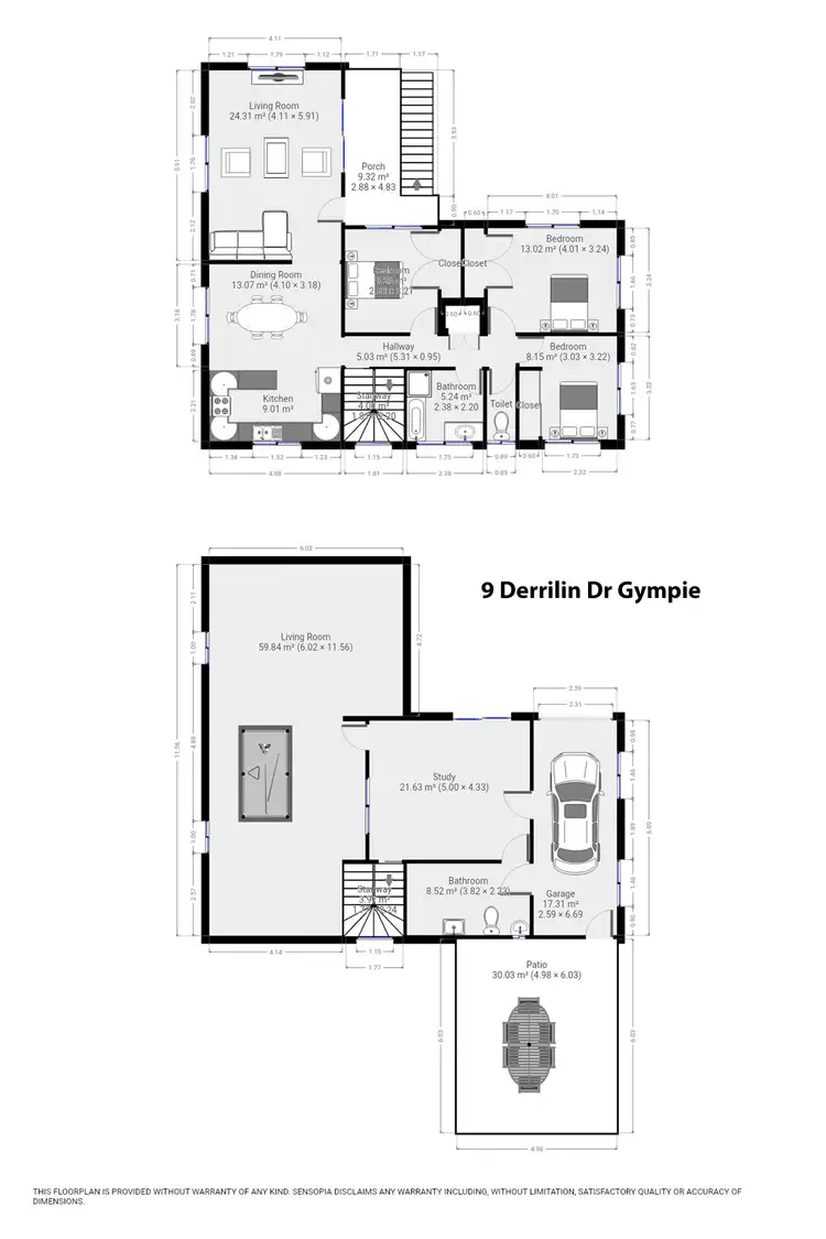 Floorplan of Homely house listing, 9 Derrilin Drive, Gympie QLD 4570
