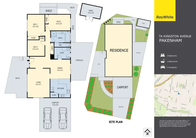 Floorplan of Homely house listing, 7A Kingston Avenue, Pakenham VIC 3810