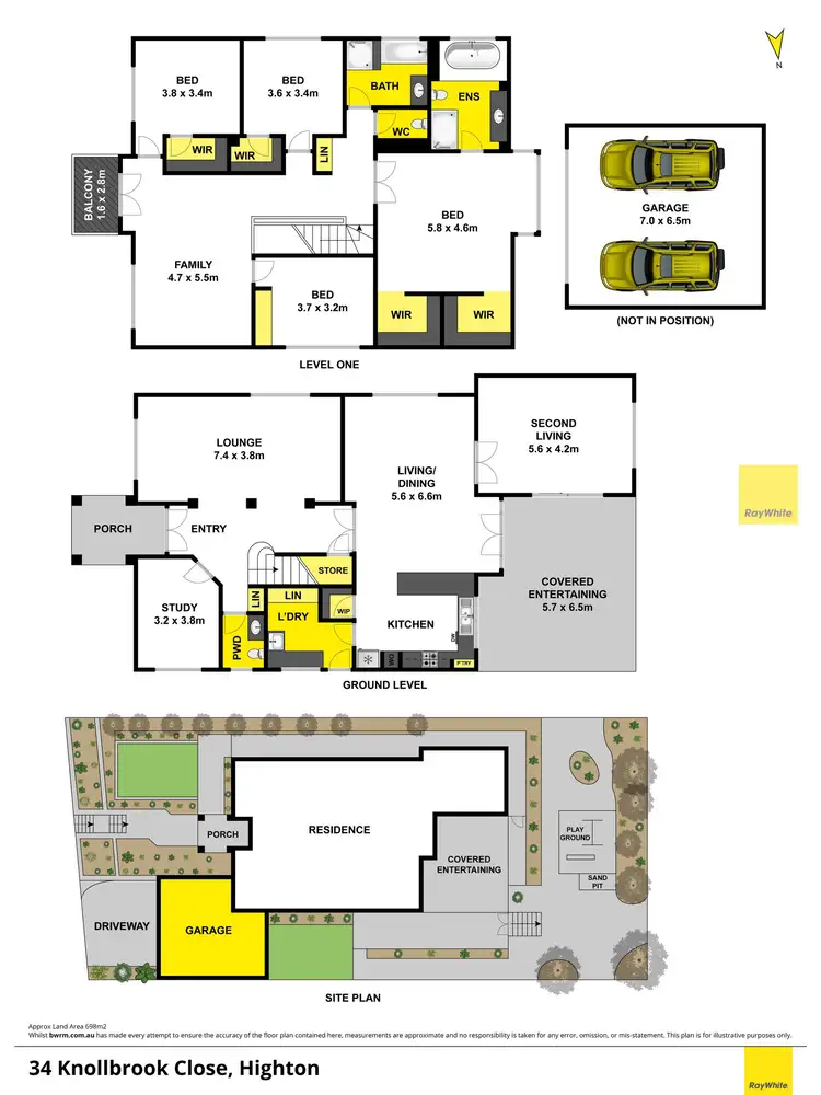 Floorplan of Homely house listing, 34 Knollbrook Close, Highton VIC 3216