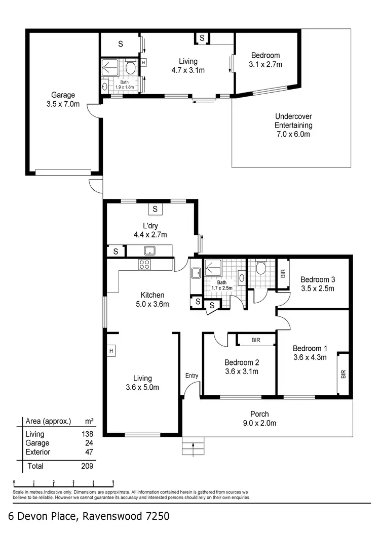 Floorplan of Homely house listing, 6 Devon Place, Ravenswood TAS 7250