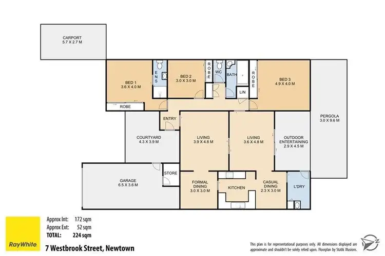 Floorplan of Homely house listing, 7 Westbrook Street, Newtown QLD 4350