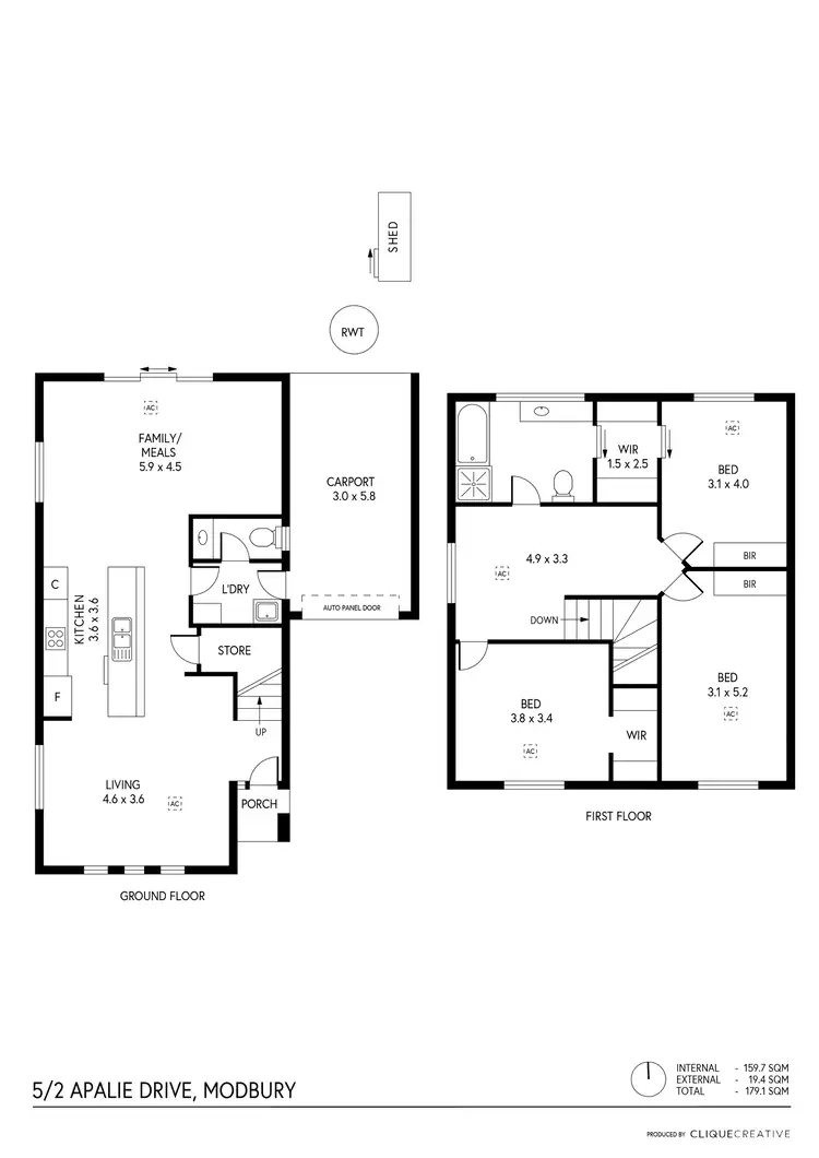 Floorplan of Homely house listing, 5/2 Apalie Drive, Modbury SA 5092