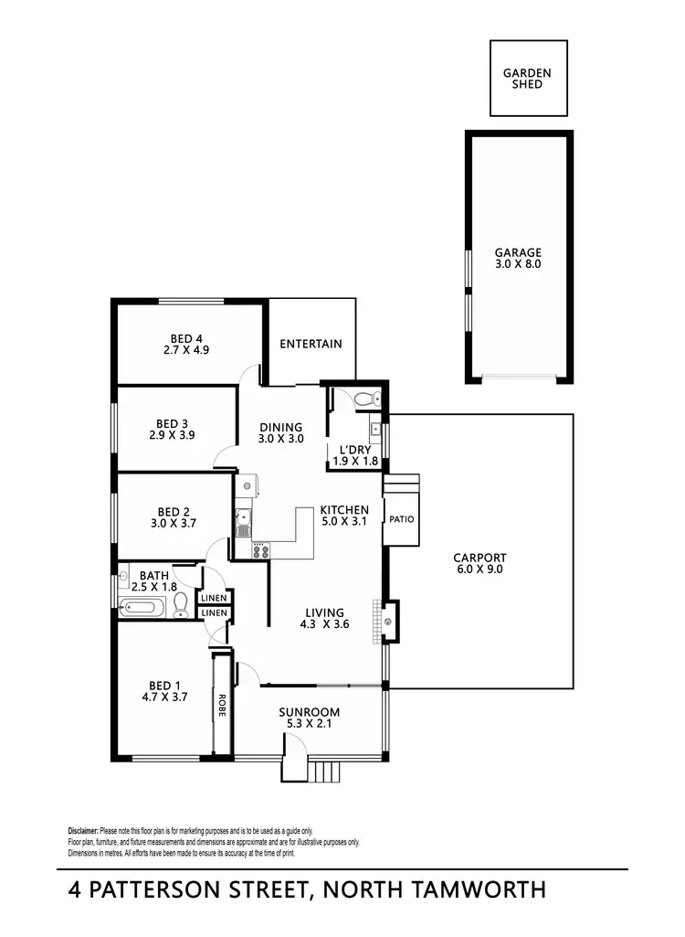 Floorplan of Homely house listing, 4 Patterson Street, Tamworth NSW 2340