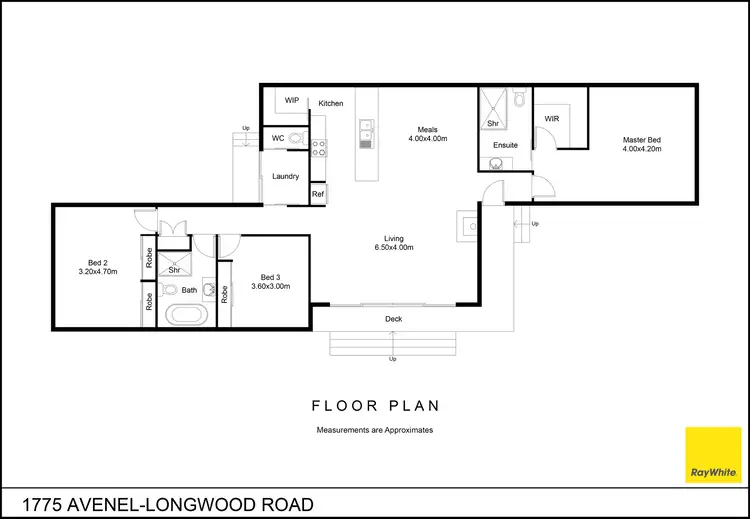 Floorplan of Homely rural property listing, 1775 Avenel-Longwood Road, Locksley VIC 3665