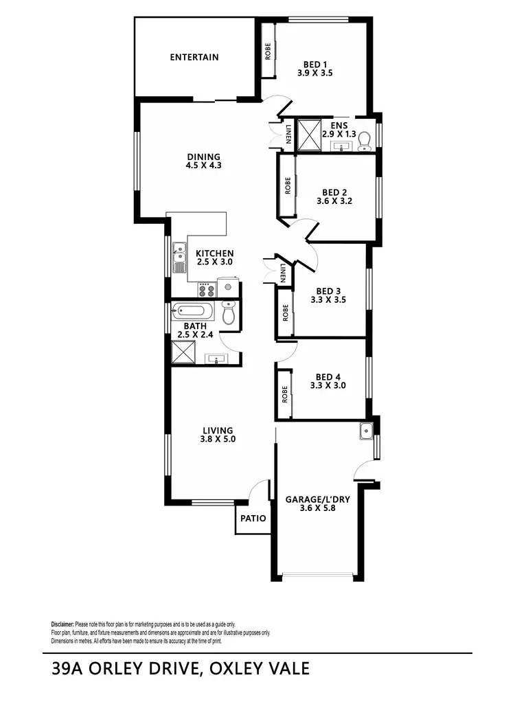 Floorplan of Homely house listing, 39A Orley Drive, Tamworth NSW 2340