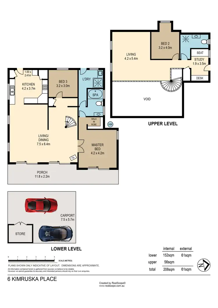 Floorplan of Homely house listing, 6 Kimruska Place, The Gap QLD 4061