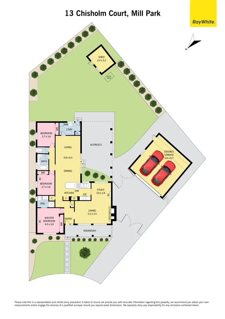 Floorplan of Homely house listing, 13 Chisholm Court, Mill Park VIC 3082