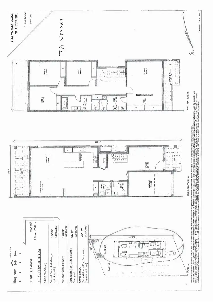 Floorplan of Homely semi-detached listing, 7B Voysey Close, Quakers Hill NSW 2763