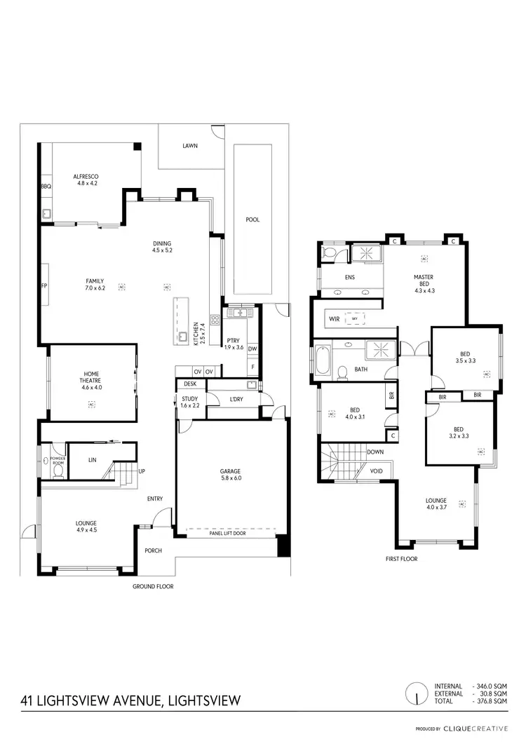 Floorplan of Homely house listing, 41 Lightsview Avenue, Lightsview SA 5085