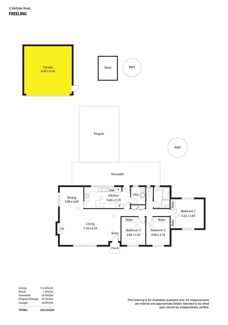 Floorplan of Homely house listing, 12 Mattiske Street, Freeling SA 5372