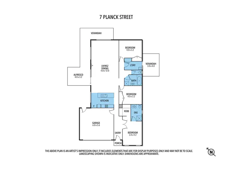 Floorplan of Homely house listing, 7 Planck Street, Avenel VIC 3664