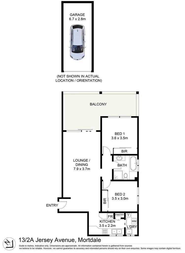 Floorplan of Homely unit listing, 13/2 Jersey Avenue, Mortdale NSW 2223