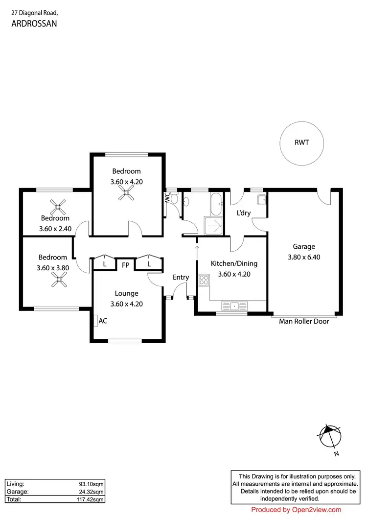 Floorplan of Homely house listing, 27 Diagonal Road, Ardrossan SA 5571