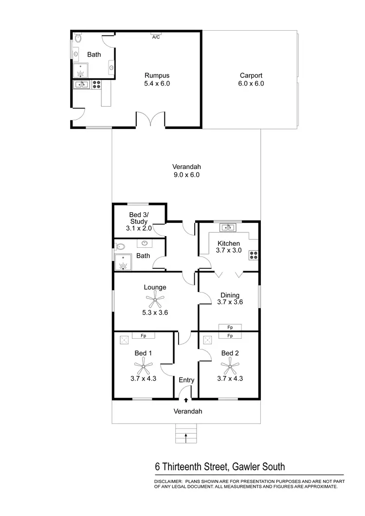 Floorplan of Homely house listing, 6 Thirteenth Street, Gawler South SA 5118