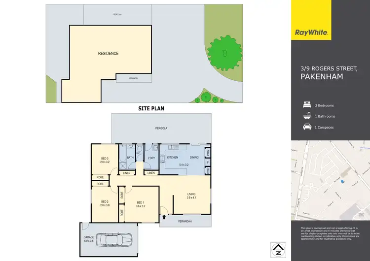 Floorplan of Homely unit listing, 3/9 Rogers Street, Pakenham VIC 3810