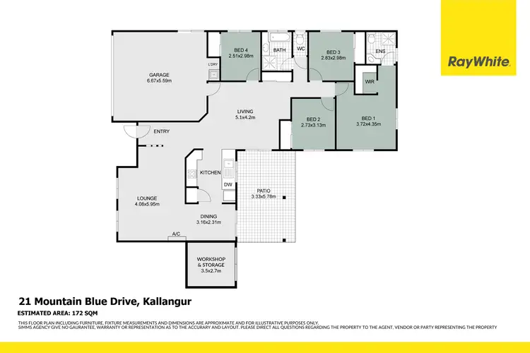 Floorplan of Homely house listing, 21 Mountain Blue Drive, Kallangur QLD 4503