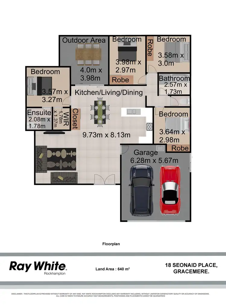 Floorplan of Homely house listing, 18 Seonaid Place, Gracemere QLD 4702