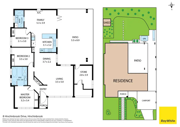 Floorplan of Homely house listing, 8 Hinchinbrook Drive, Hinchinbrook NSW 2168