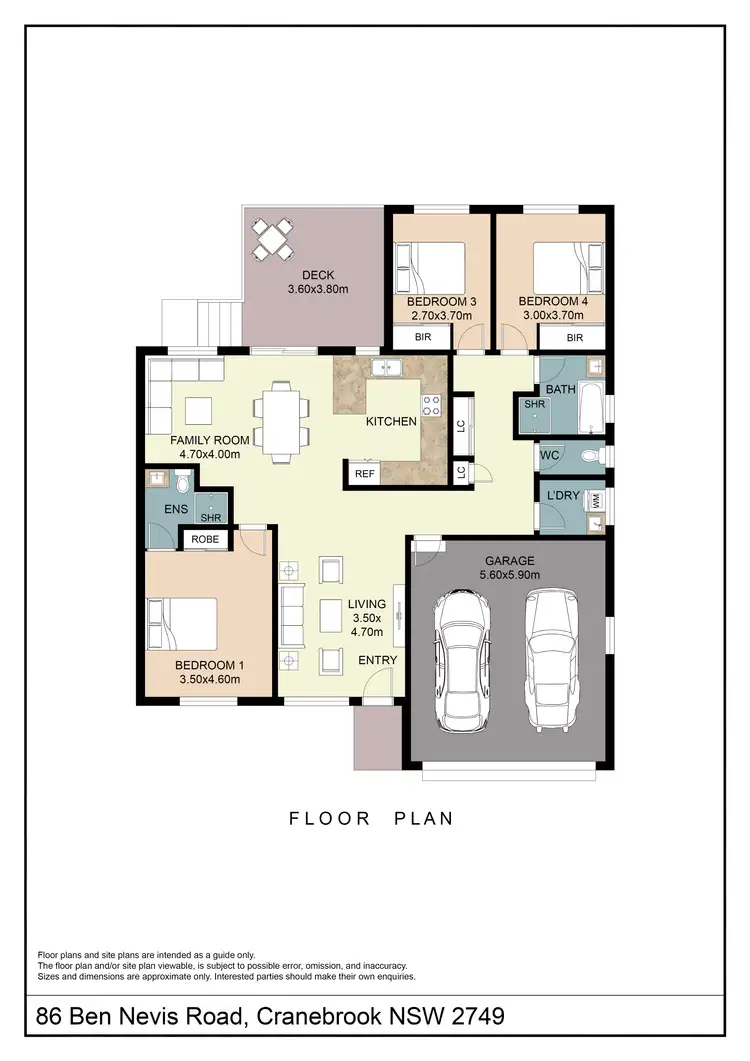 Floorplan of Homely house listing, 86 Ben Nevis Road, Cranebrook NSW 2749