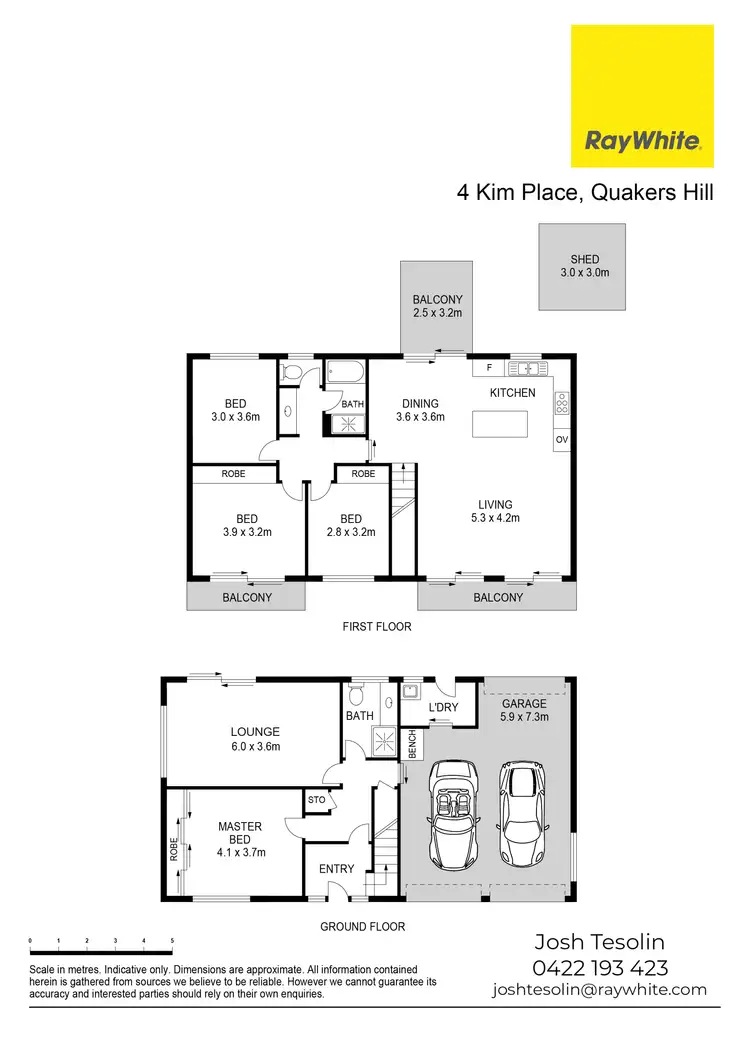 Floorplan of Homely house listing, 4 Kim Place, Quakers Hill NSW 2763