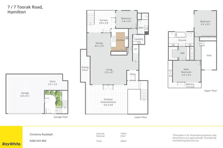 Floorplan of Homely apartment listing, 7/7 Toorak Road, Hamilton QLD 4007