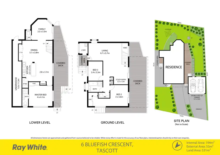 Floorplan of Homely house listing, 6 Bluefish Crescent, Tascott NSW 2250