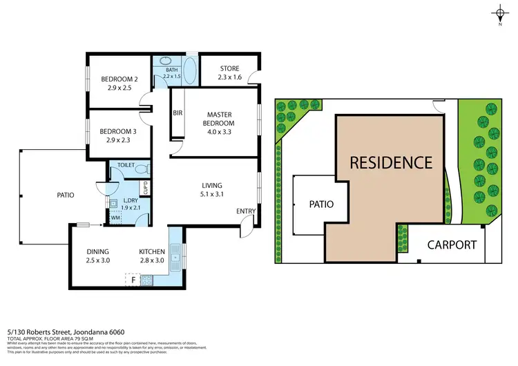 Floorplan of Homely villa listing, 5/130 Roberts Street, Joondanna WA 6060
