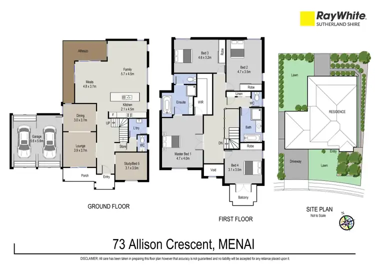 Floorplan of Homely house listing, 73 Allison Crescent, Menai NSW 2234