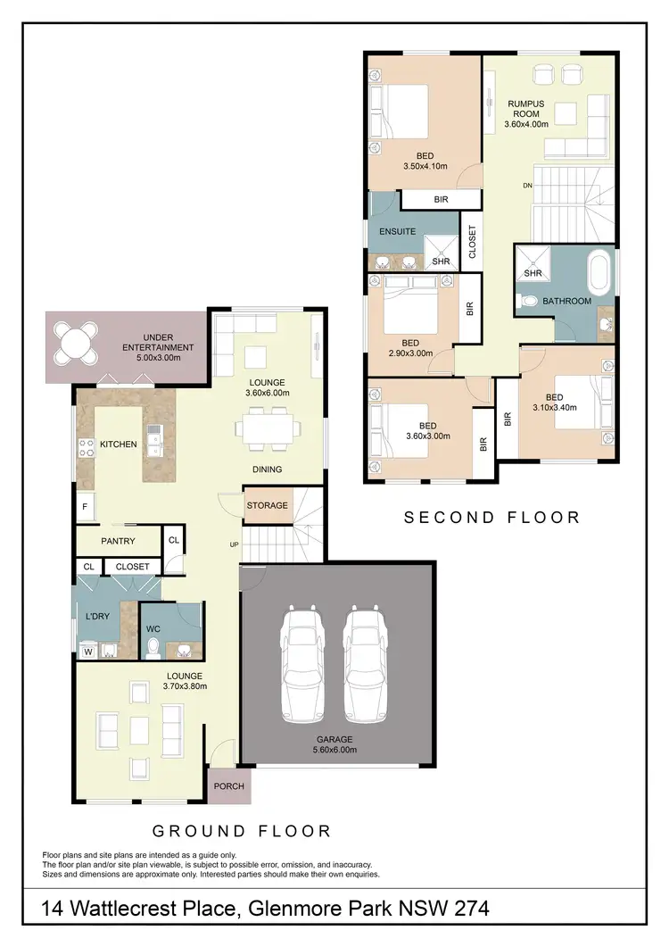 Floorplan of Homely house listing, 14 Wattlecrest Place, Glenmore Park NSW 2745