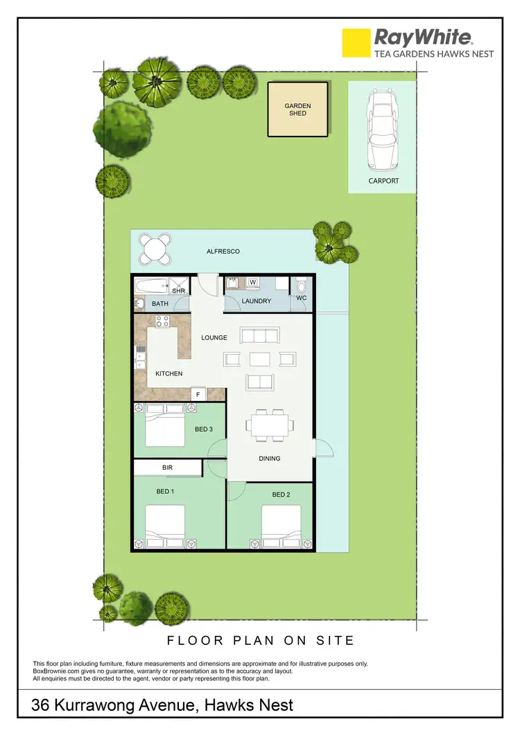 Floorplan of Homely house listing, 36 Kurrawong Avenue, Hawks Nest NSW 2324