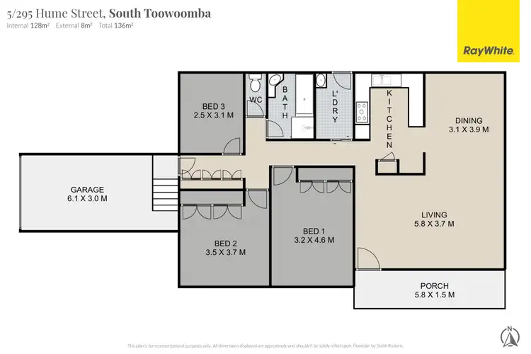 Floorplan of Homely unit listing, 5/295 Hume Street, South Toowoomba QLD 4350