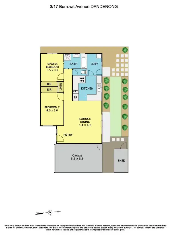 Floorplan of Homely unit listing, 3/17 Burrows Avenue, Dandenong VIC 3175